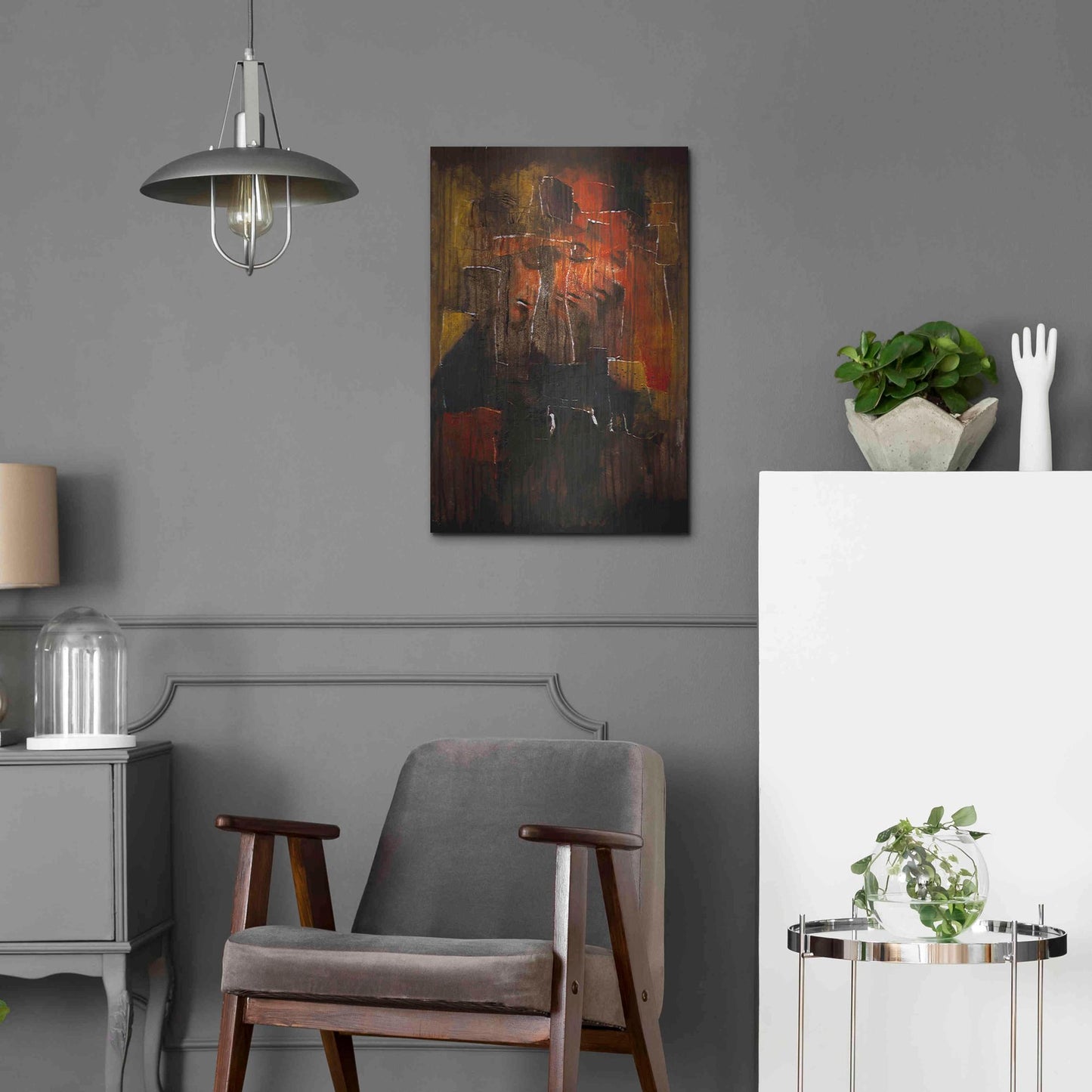 Luxe Metal Art 'Test For Deconstruction Iv' by Mario Sanchez Nevado, Metal Wall Art,16x24