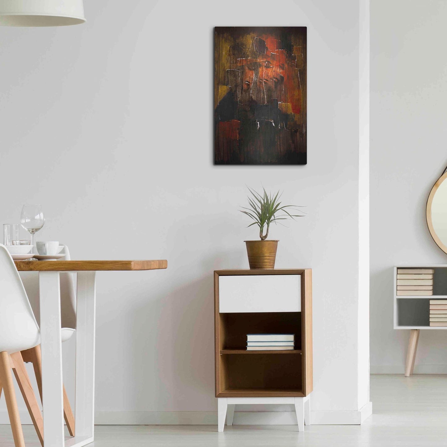 Luxe Metal Art 'Test For Deconstruction Iv' by Mario Sanchez Nevado, Metal Wall Art,16x24