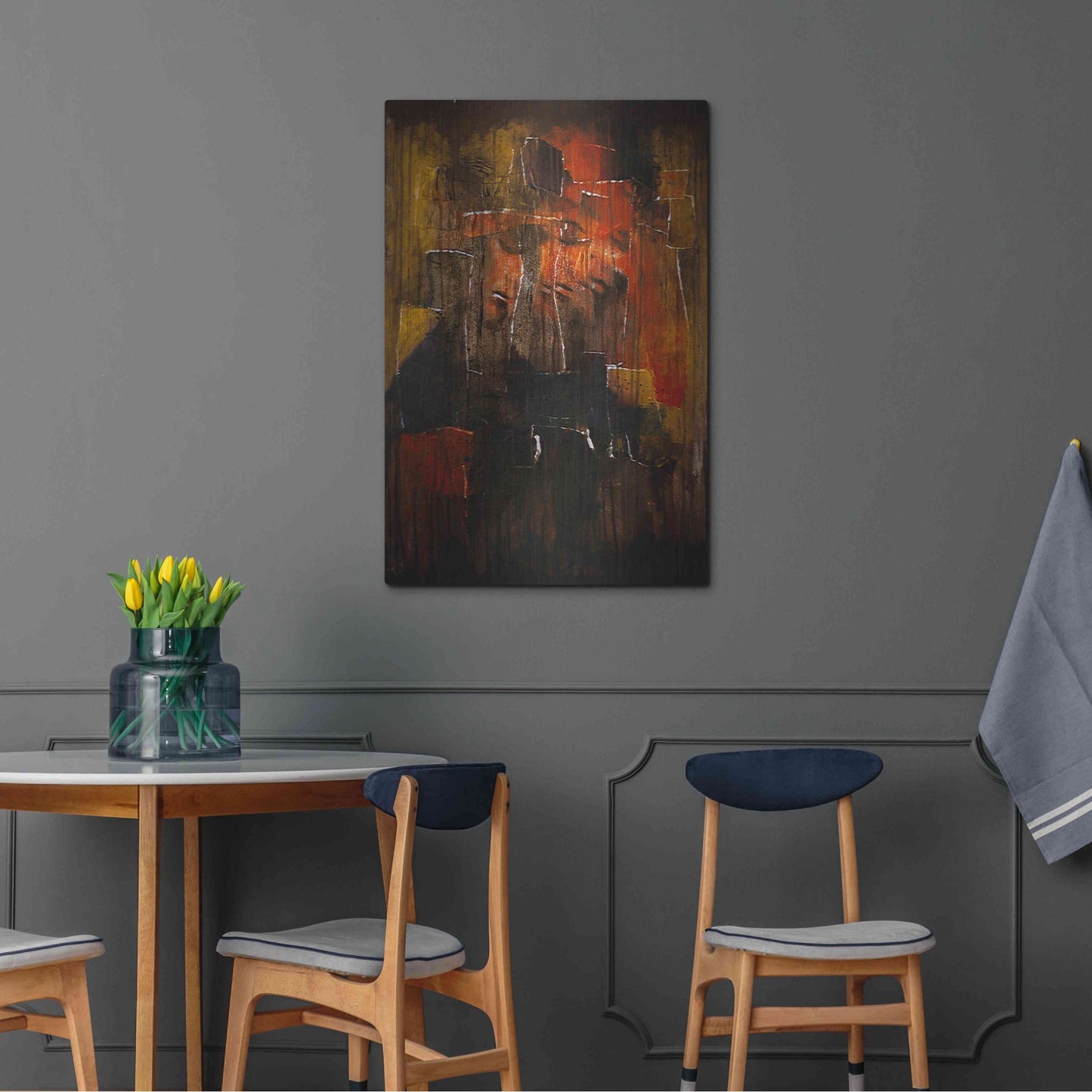 Luxe Metal Art 'Test For Deconstruction Iv' by Mario Sanchez Nevado, Metal Wall Art,24x36