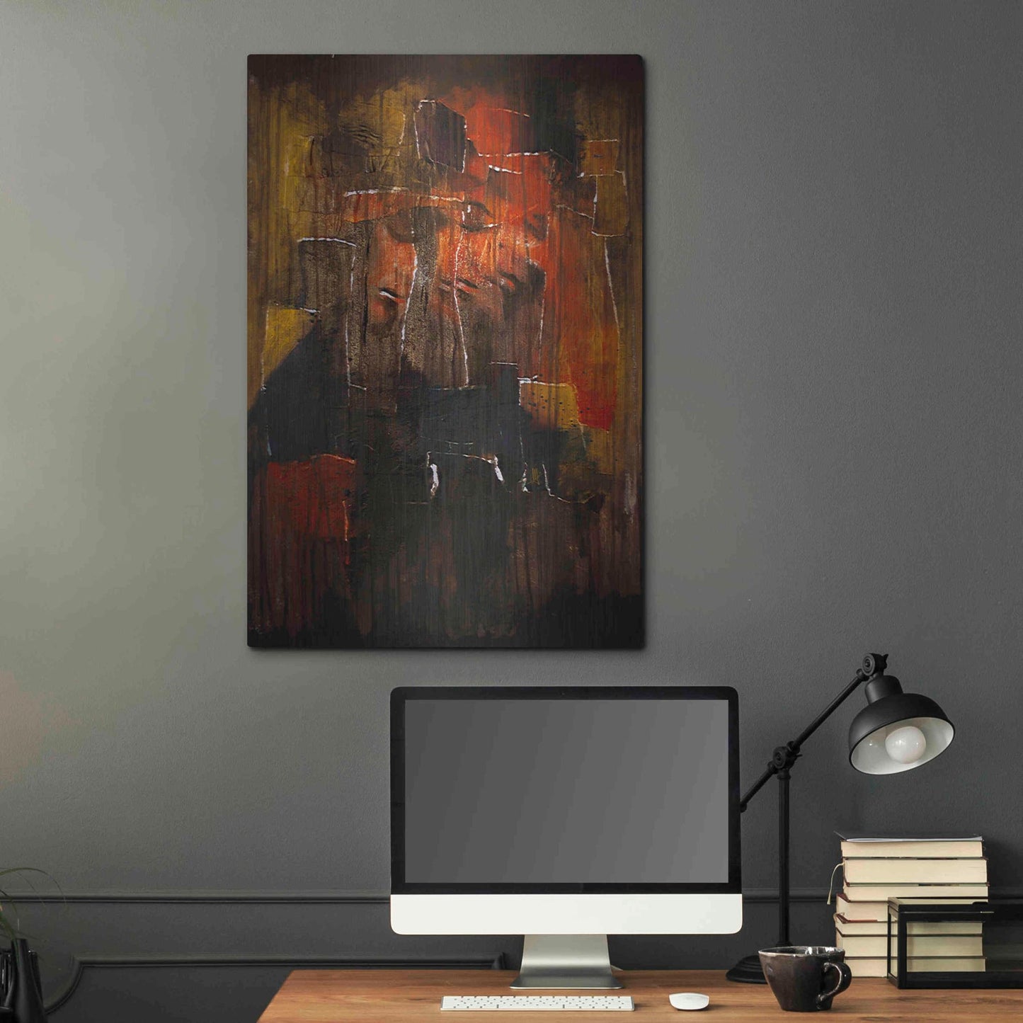 Luxe Metal Art 'Test For Deconstruction Iv' by Mario Sanchez Nevado, Metal Wall Art,24x36