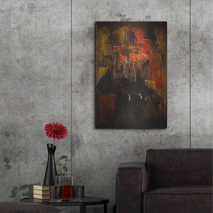 Luxe Metal Art 'Test For Deconstruction Iv' by Mario Sanchez Nevado, Metal Wall Art,24x36