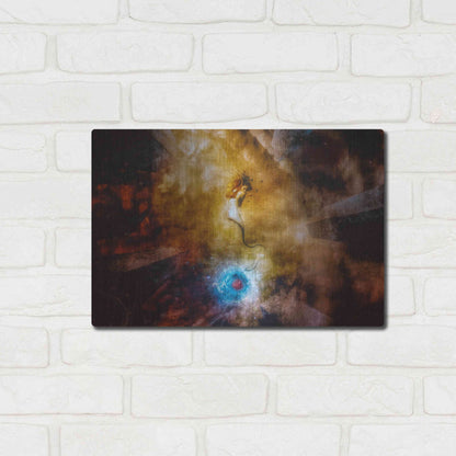 Luxe Metal Art 'The Sufferer' by Mario Sanchez Nevado, Metal Wall Art,16x12