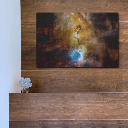 Luxe Metal Art 'The Sufferer' by Mario Sanchez Nevado, Metal Wall Art,16x12