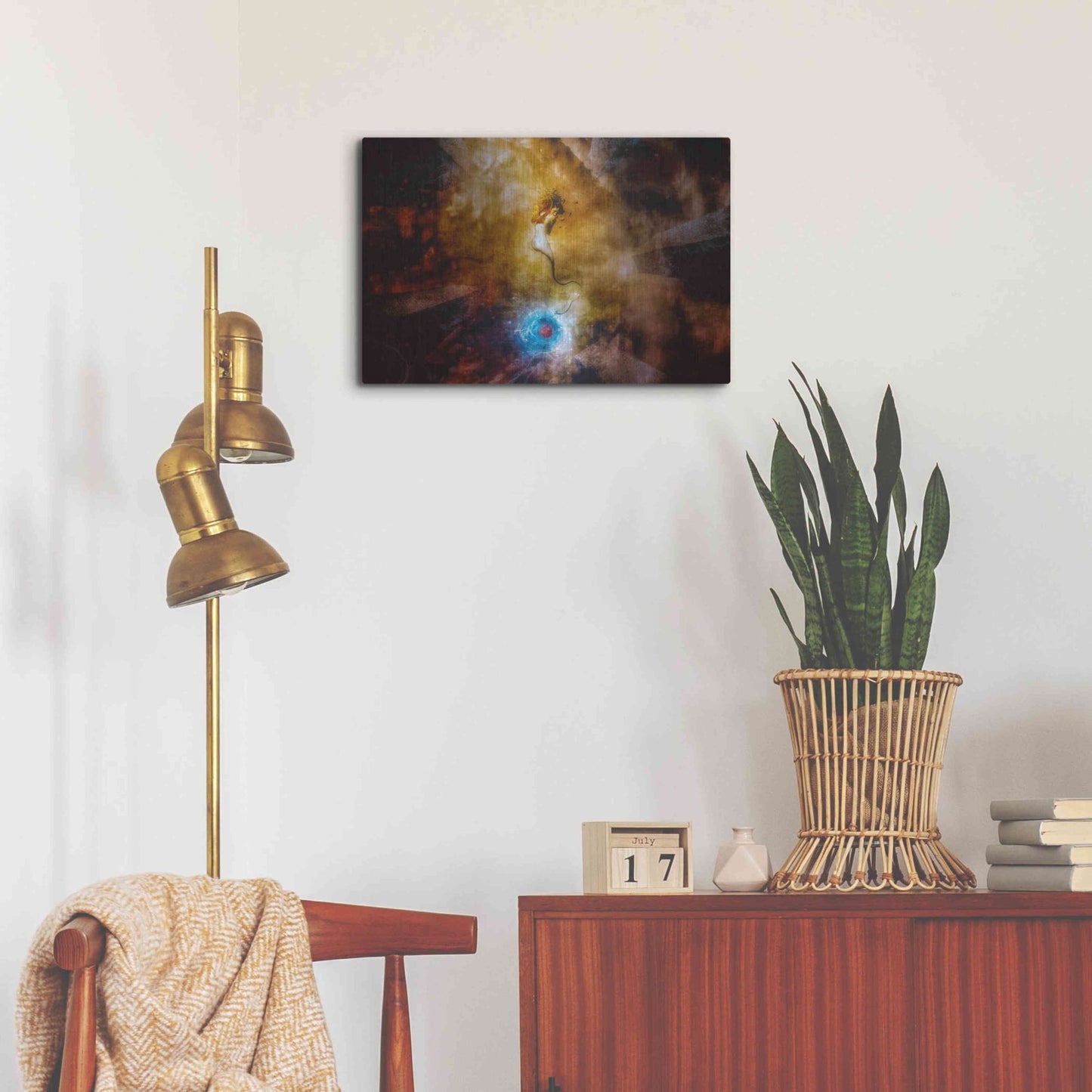 Luxe Metal Art 'The Sufferer' by Mario Sanchez Nevado, Metal Wall Art,24x16