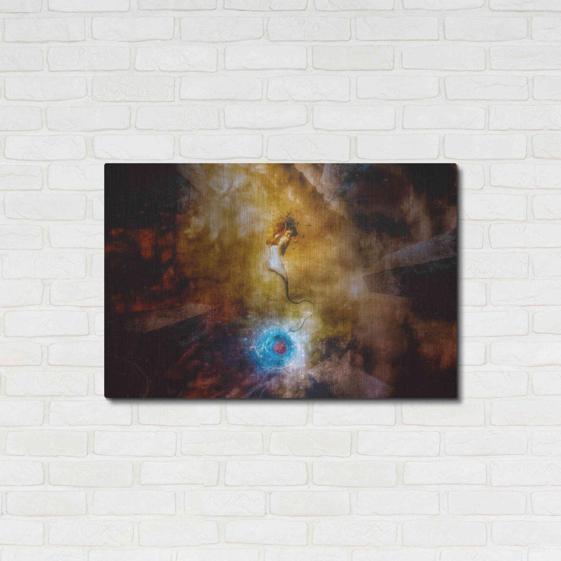 Luxe Metal Art 'The Sufferer' by Mario Sanchez Nevado, Metal Wall Art,36x24