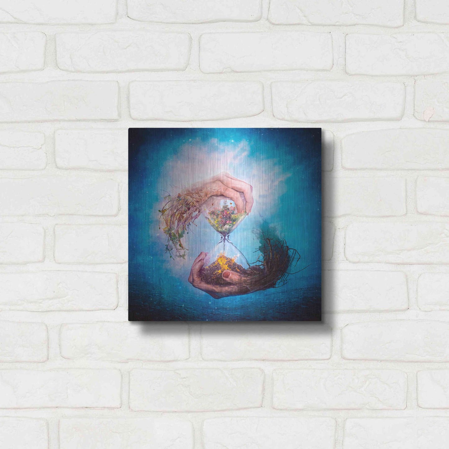 Luxe Metal Art 'Where Stories Unfold' by Mario Sanchez Nevado, Metal Wall Art,12x12