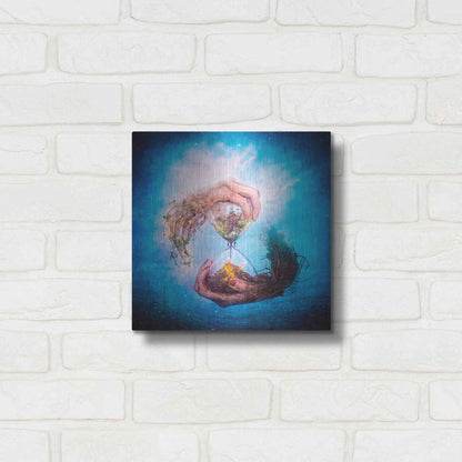 Luxe Metal Art 'Where Stories Unfold' by Mario Sanchez Nevado, Metal Wall Art,12x12