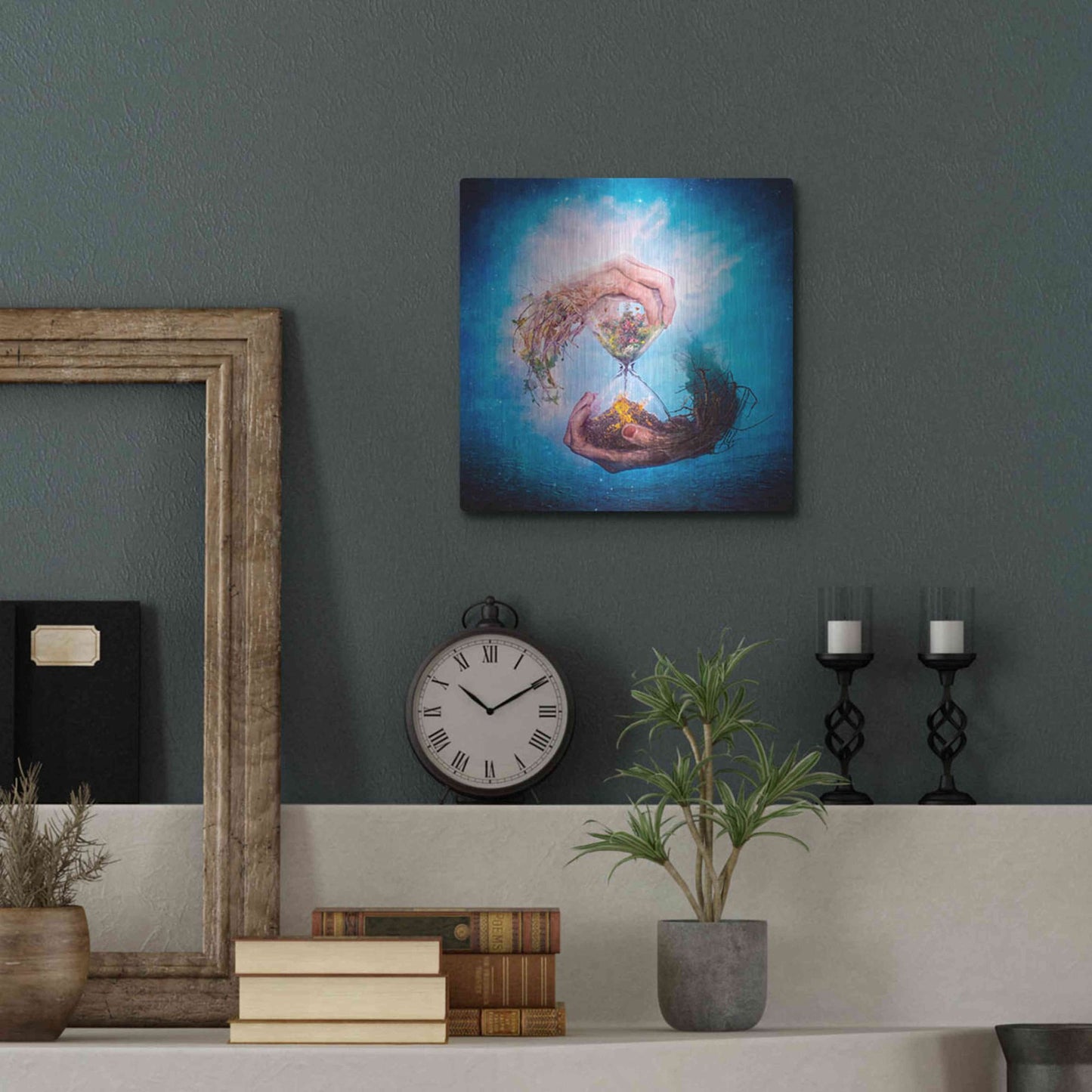 Luxe Metal Art 'Where Stories Unfold' by Mario Sanchez Nevado, Metal Wall Art,12x12