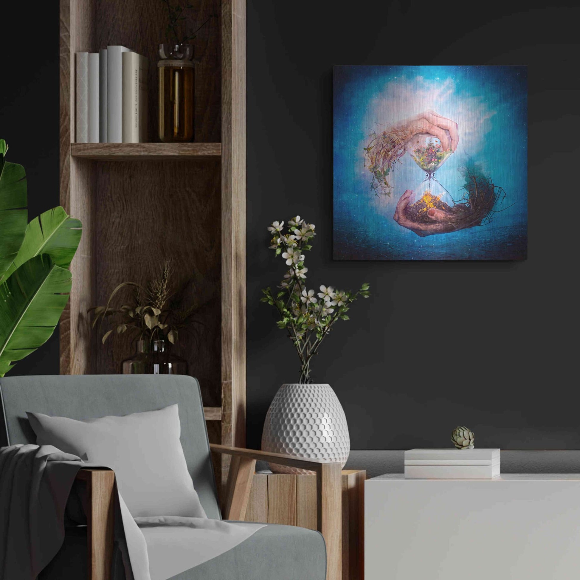 Luxe Metal Art 'Where Stories Unfold' by Mario Sanchez Nevado, Metal Wall Art,24x24