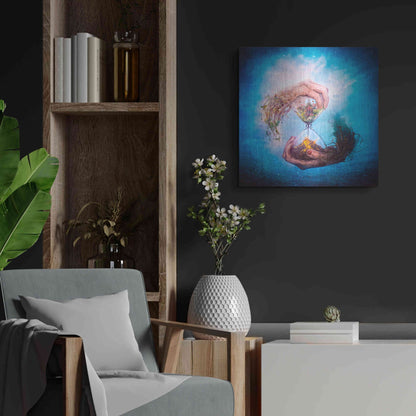 Luxe Metal Art 'Where Stories Unfold' by Mario Sanchez Nevado, Metal Wall Art,24x24