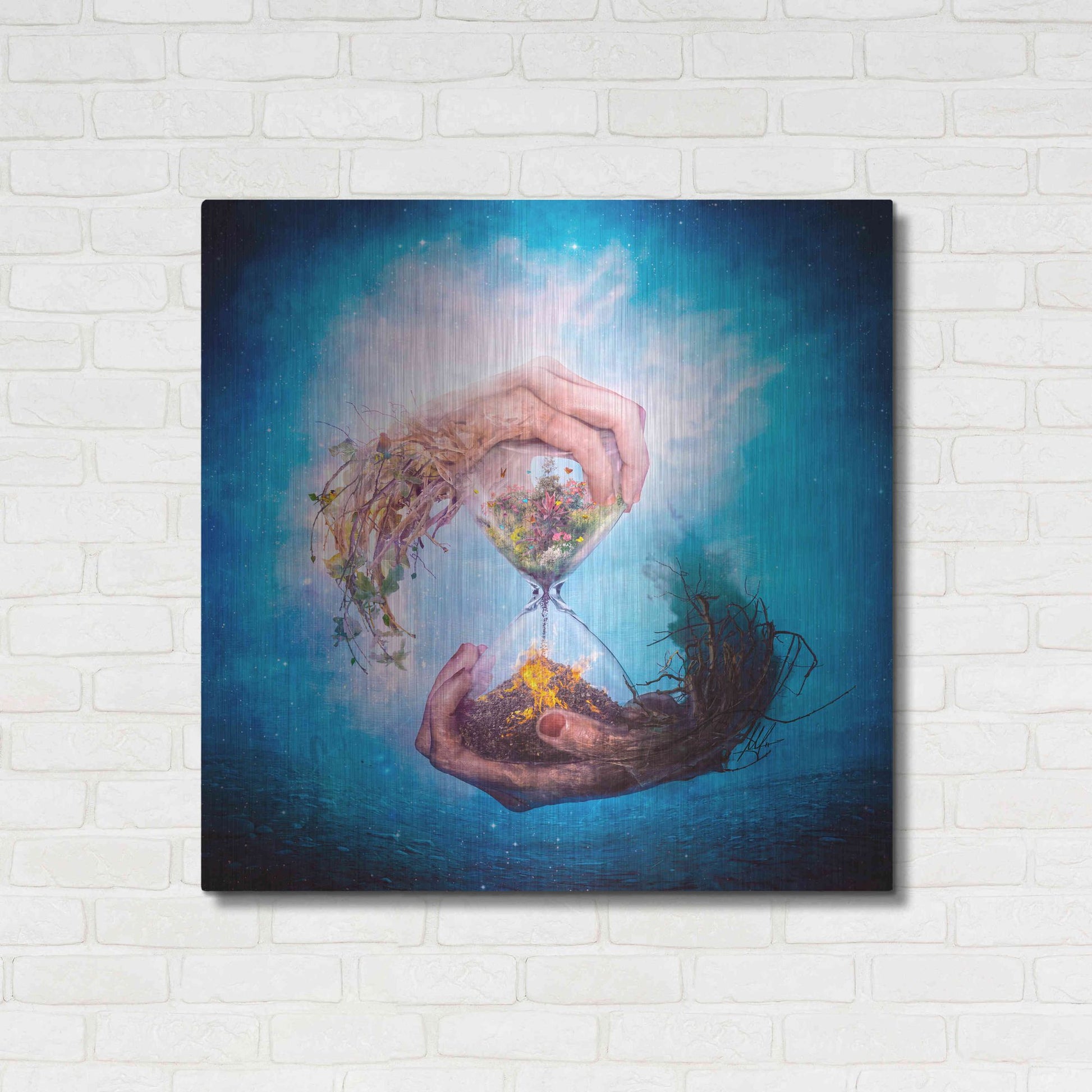 Luxe Metal Art 'Where Stories Unfold' by Mario Sanchez Nevado, Metal Wall Art,36x36