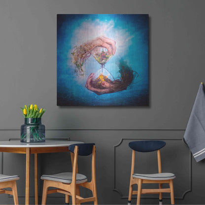 Luxe Metal Art 'Where Stories Unfold' by Mario Sanchez Nevado, Metal Wall Art,36x36