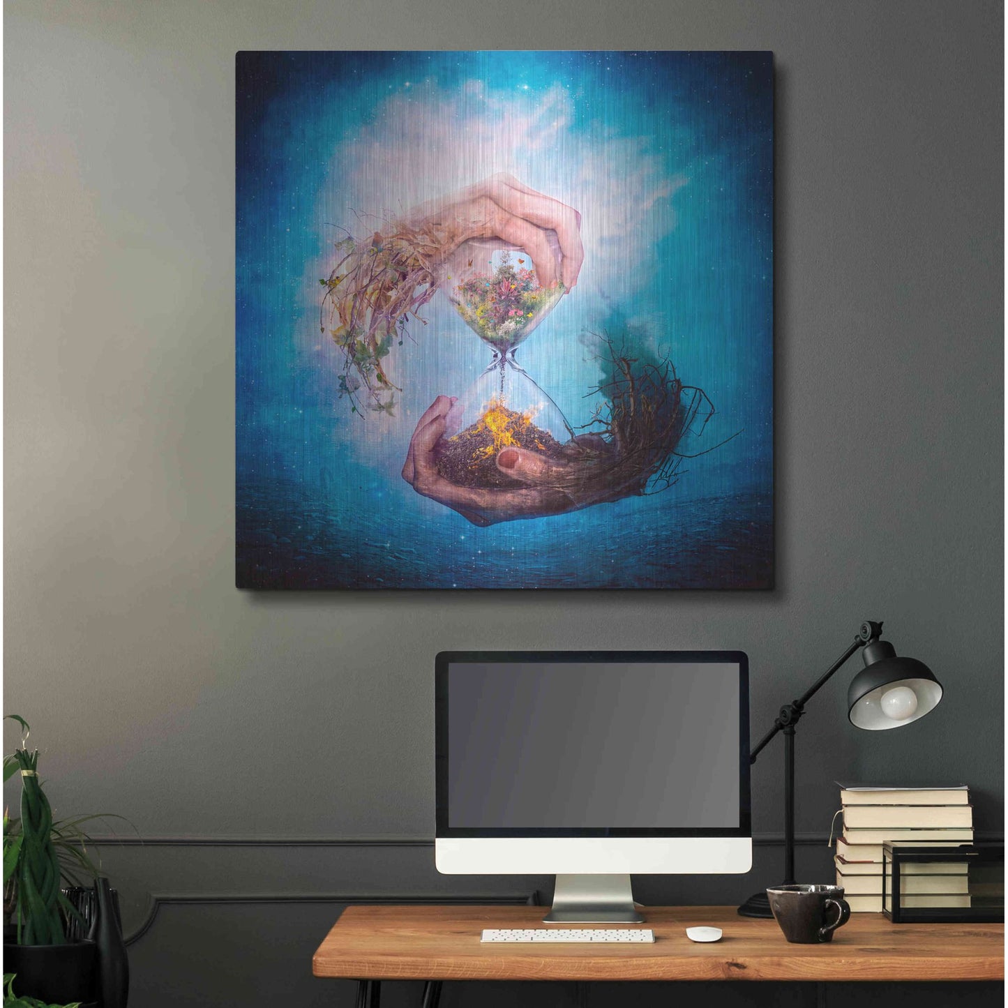 Luxe Metal Art 'Where Stories Unfold' by Mario Sanchez Nevado, Metal Wall Art,36x36