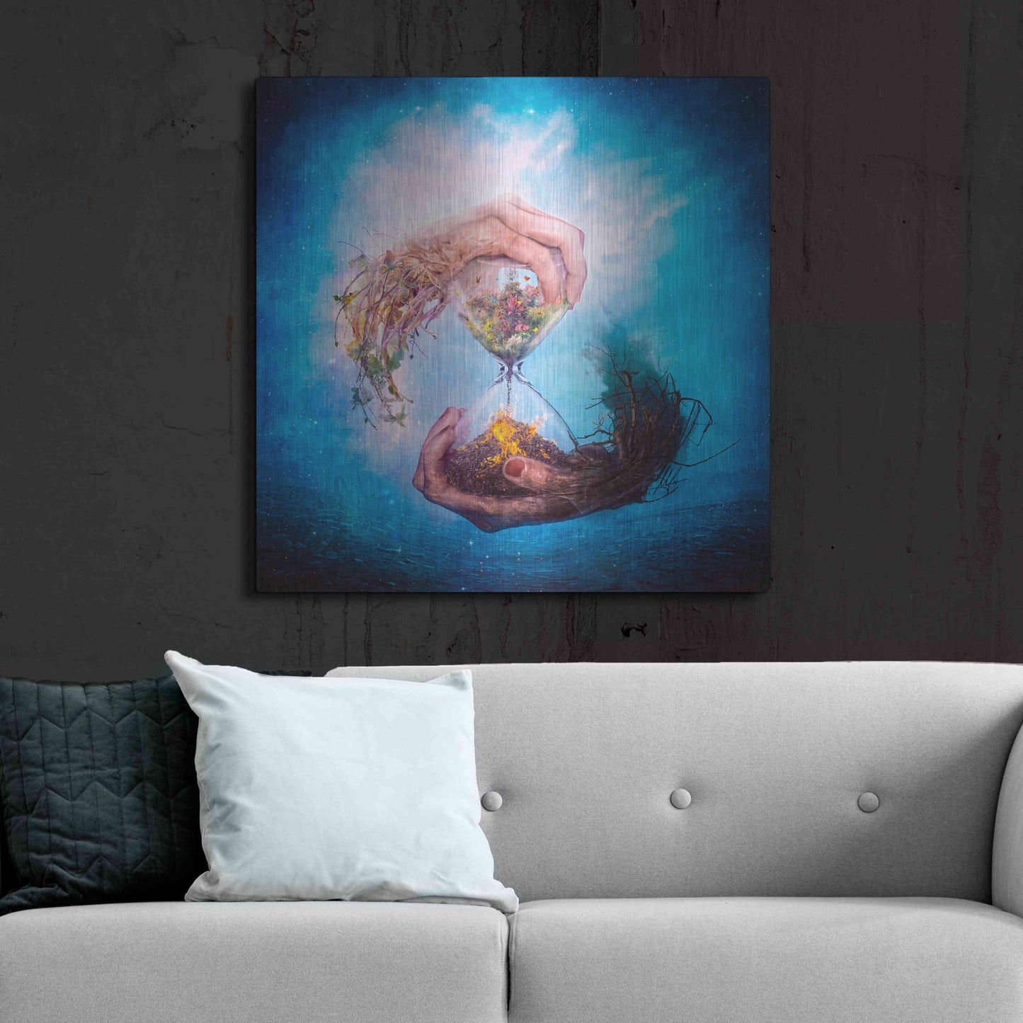 Luxe Metal Art 'Where Stories Unfold' by Mario Sanchez Nevado, Metal Wall Art,36x36