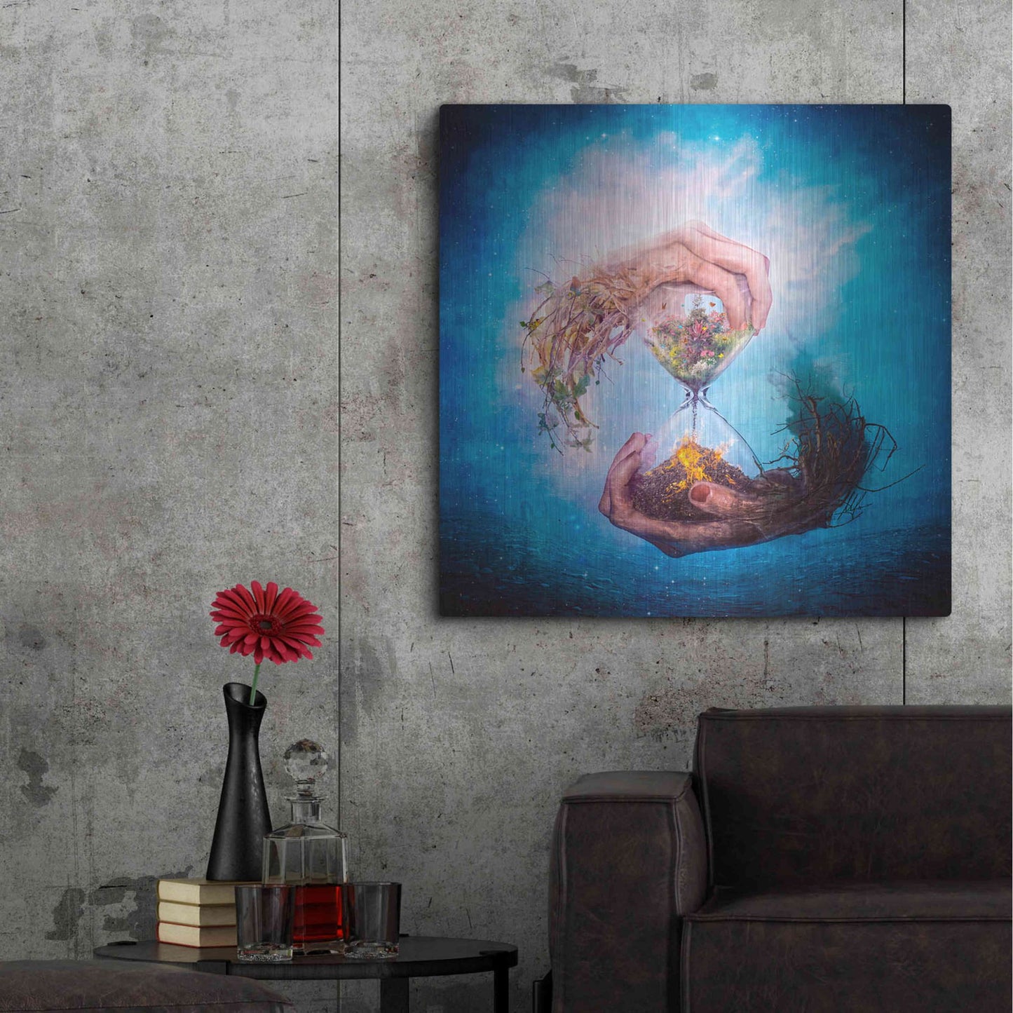 Luxe Metal Art 'Where Stories Unfold' by Mario Sanchez Nevado, Metal Wall Art,36x36