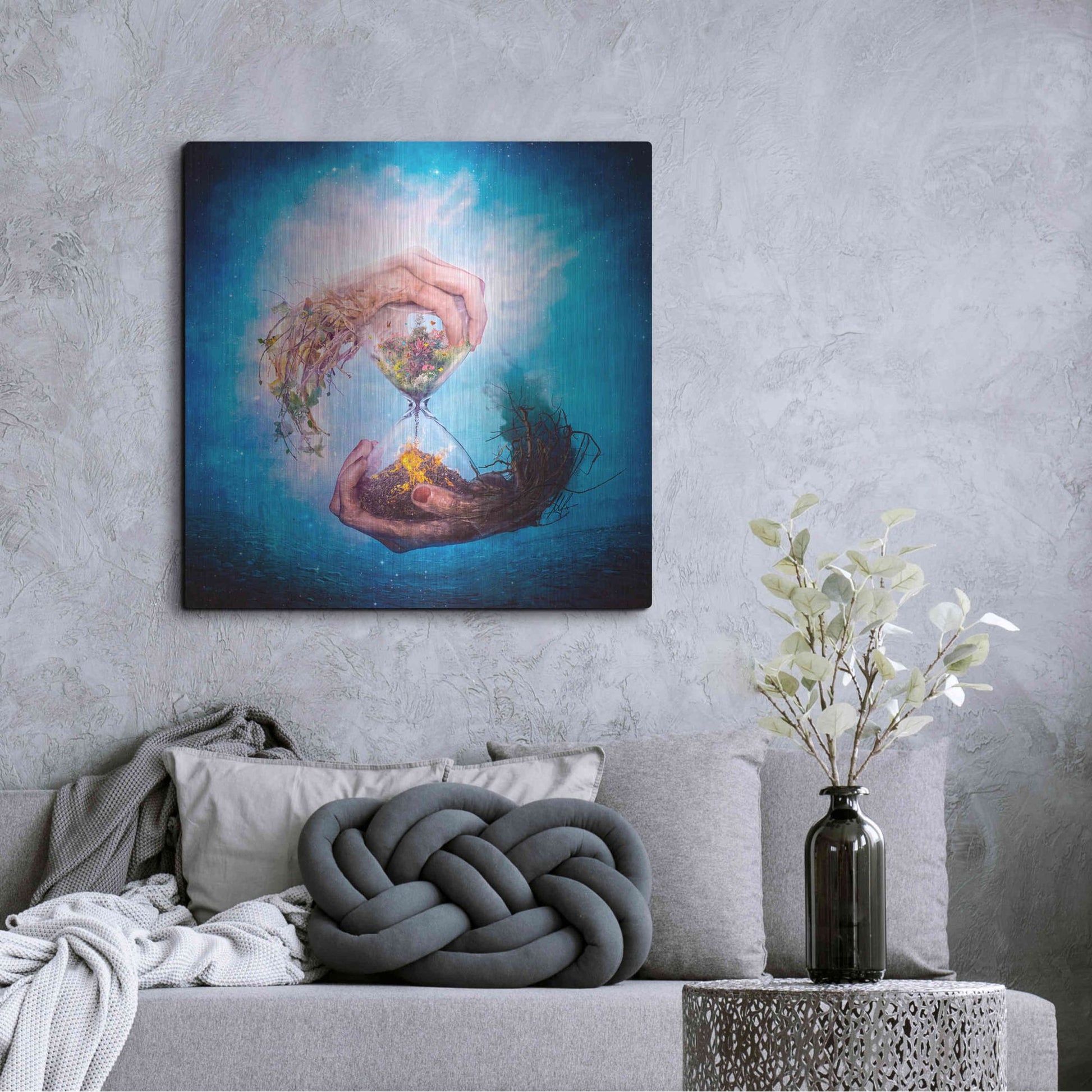 Luxe Metal Art 'Where Stories Unfold' by Mario Sanchez Nevado, Metal Wall Art,36x36