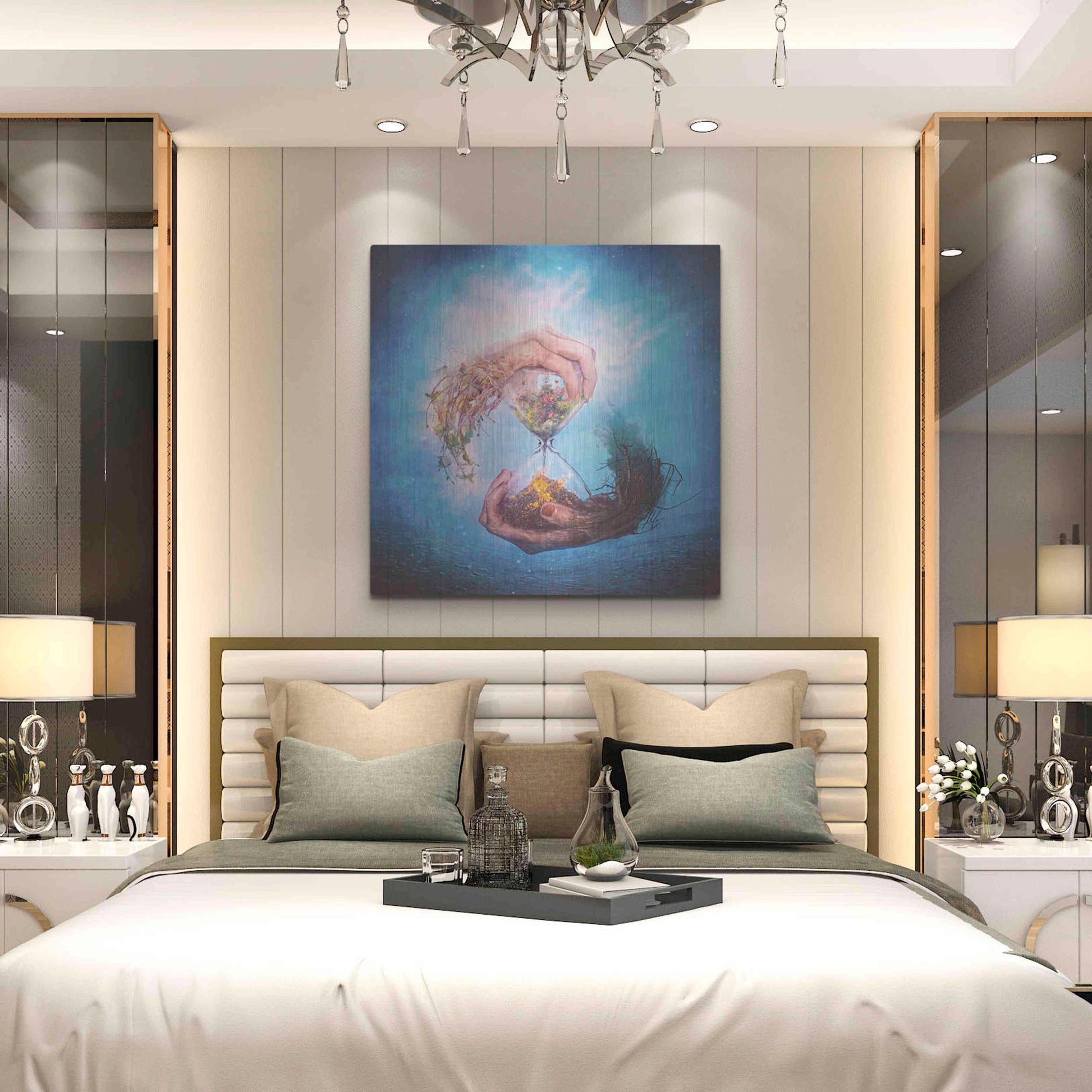 Luxe Metal Art 'Where Stories Unfold' by Mario Sanchez Nevado, Metal Wall Art,36x36