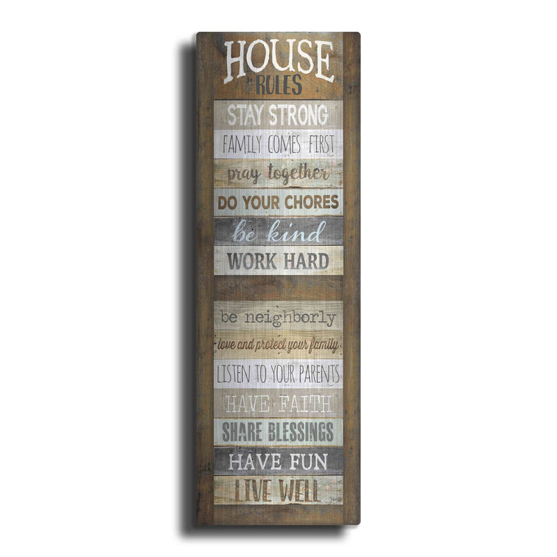 'House Rules' by Marla Rae – Metal Wall Art