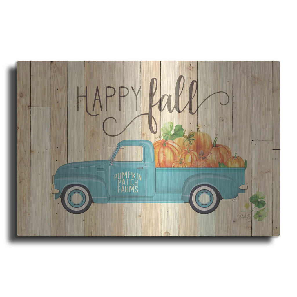 'Happy Fall' by Marla Rae – Metal Wall Art