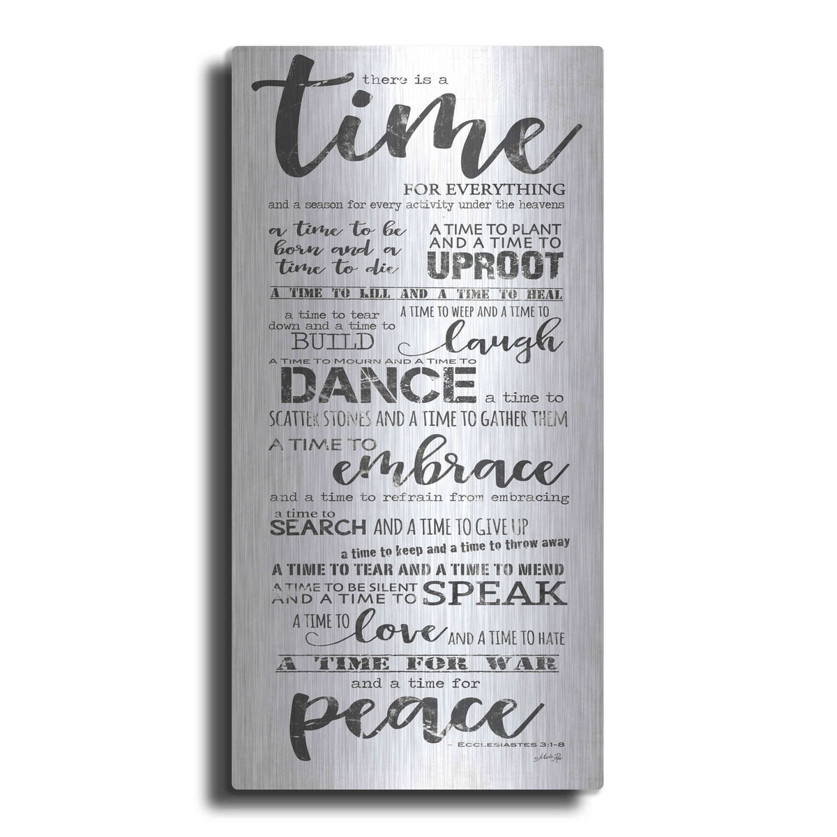 'Time for Everything II' by Marla Rae – Metal Wall Art