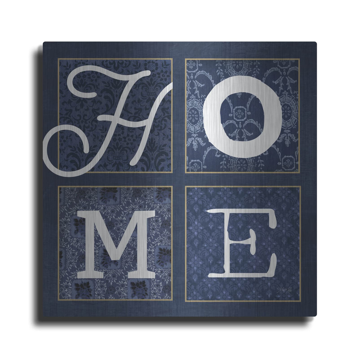 'HOME Squared' by Marla Rae – Metal Wall Art