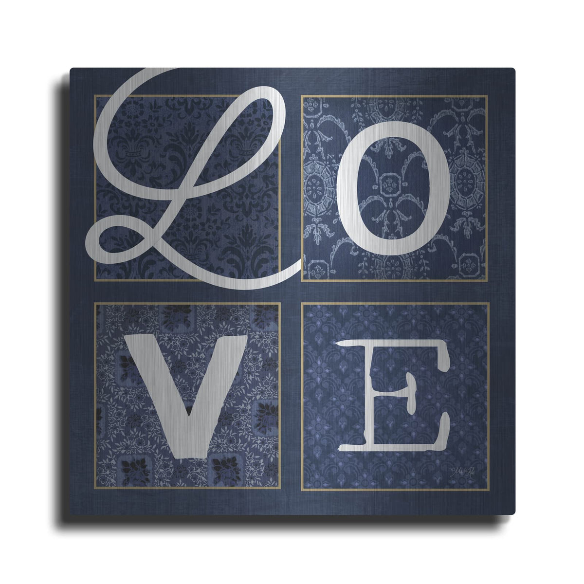 'LOVE Squared' by Marla Rae – Metal Wall Art