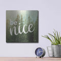 'Be Nice' by Marla Rae – Metal Wall Art, 12x12 room view