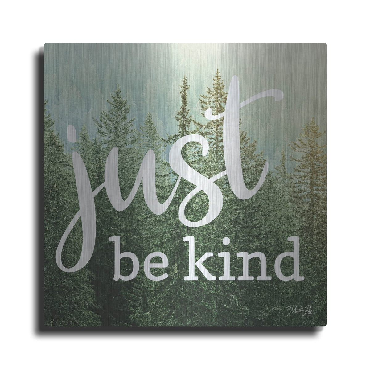 'Just Be Kind' by Marla Rae – Metal Wall Art