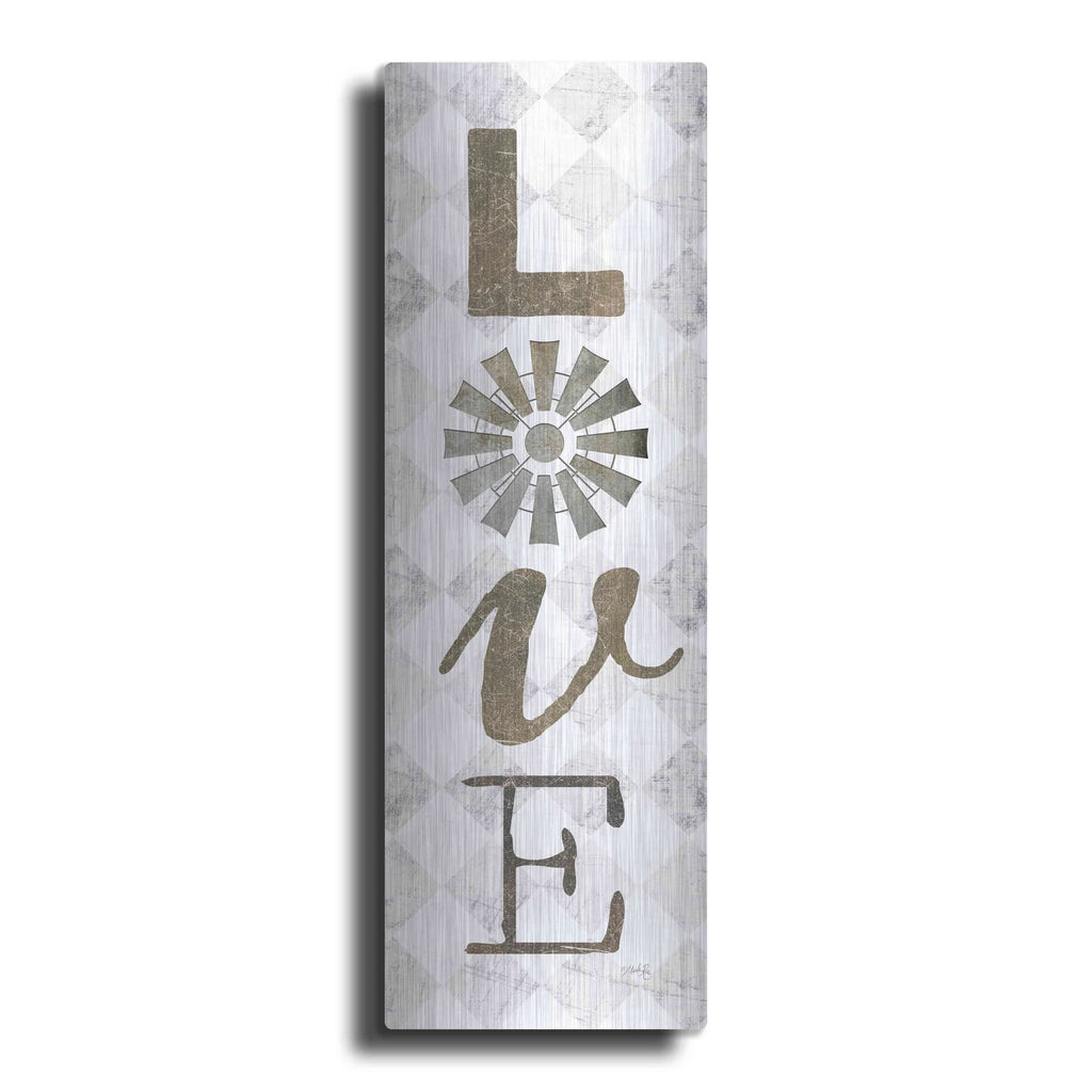 'Love with Windmill II' by Marla Rae – Metal Wall Art