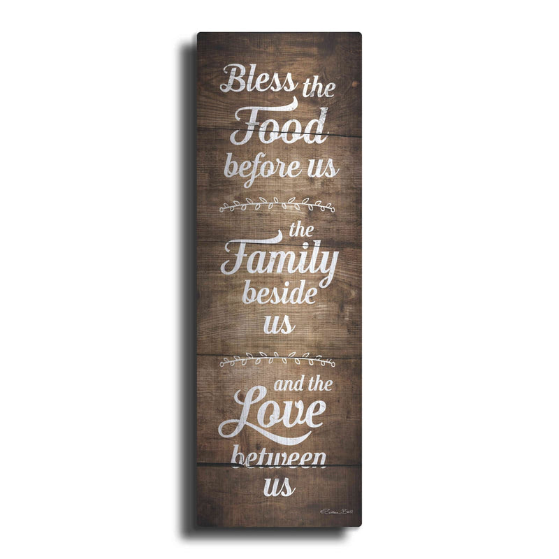 'Bless the Food Before Us' by Susan Ball – Metal Wall Art