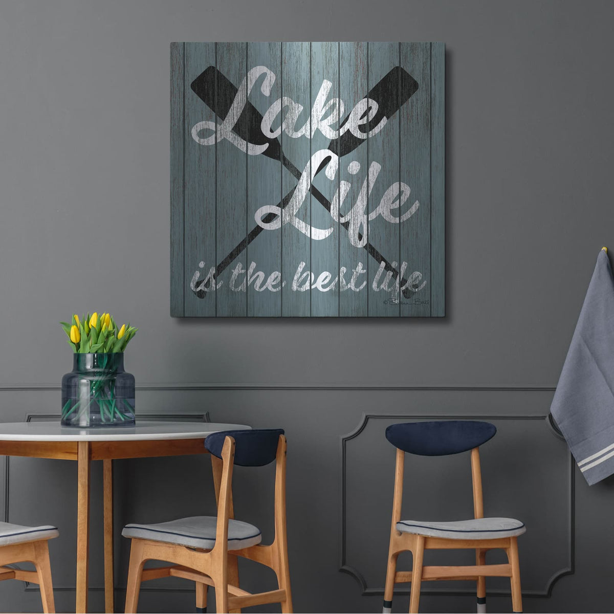 'Lake Life' by Susan Ball – Metal Wall Art, 36x36 room view