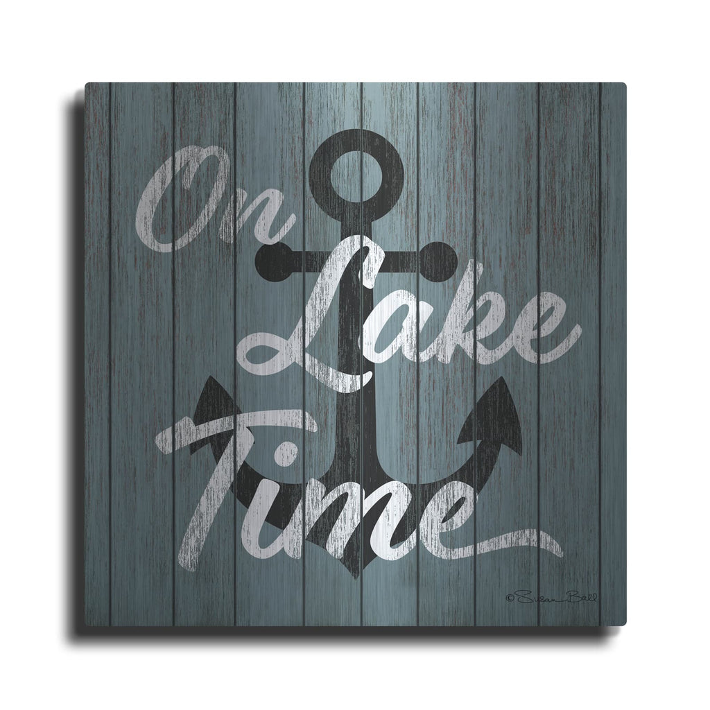 'On Lake Time' by Susan Ball – Metal Wall Art