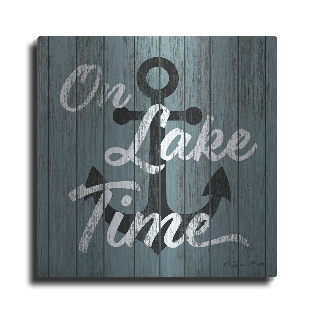 'On Lake Time' by Susan Ball – Metal Wall Art