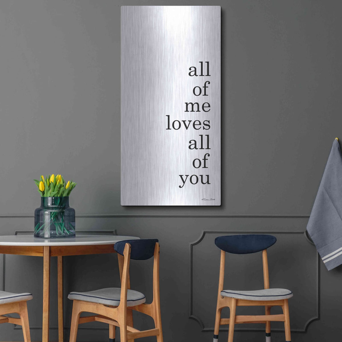 'All of Me' by Susan Ball – Metal Wall Art, 24x48 room view