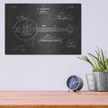 'Banjo Blueprint Patent Chalkboard' – Metal Wall Art, 16x12 room view