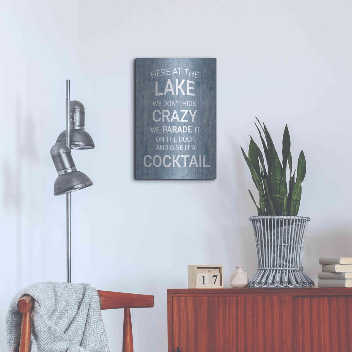 'At the Lake' by Susan Ball – Metal Wall Art, 16x24 room view