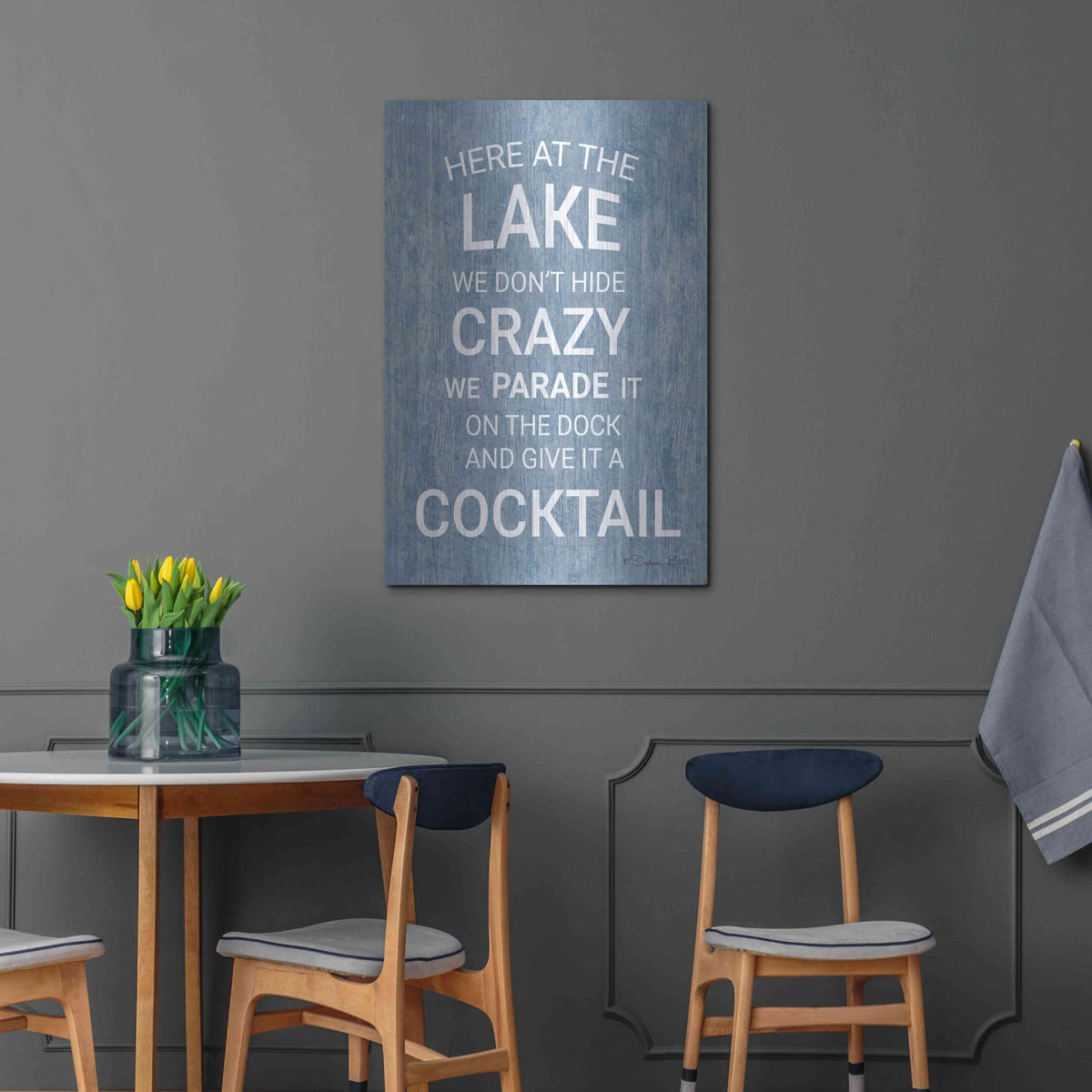 'At the Lake' by Susan Ball – Metal Wall Art, 24x36 room view