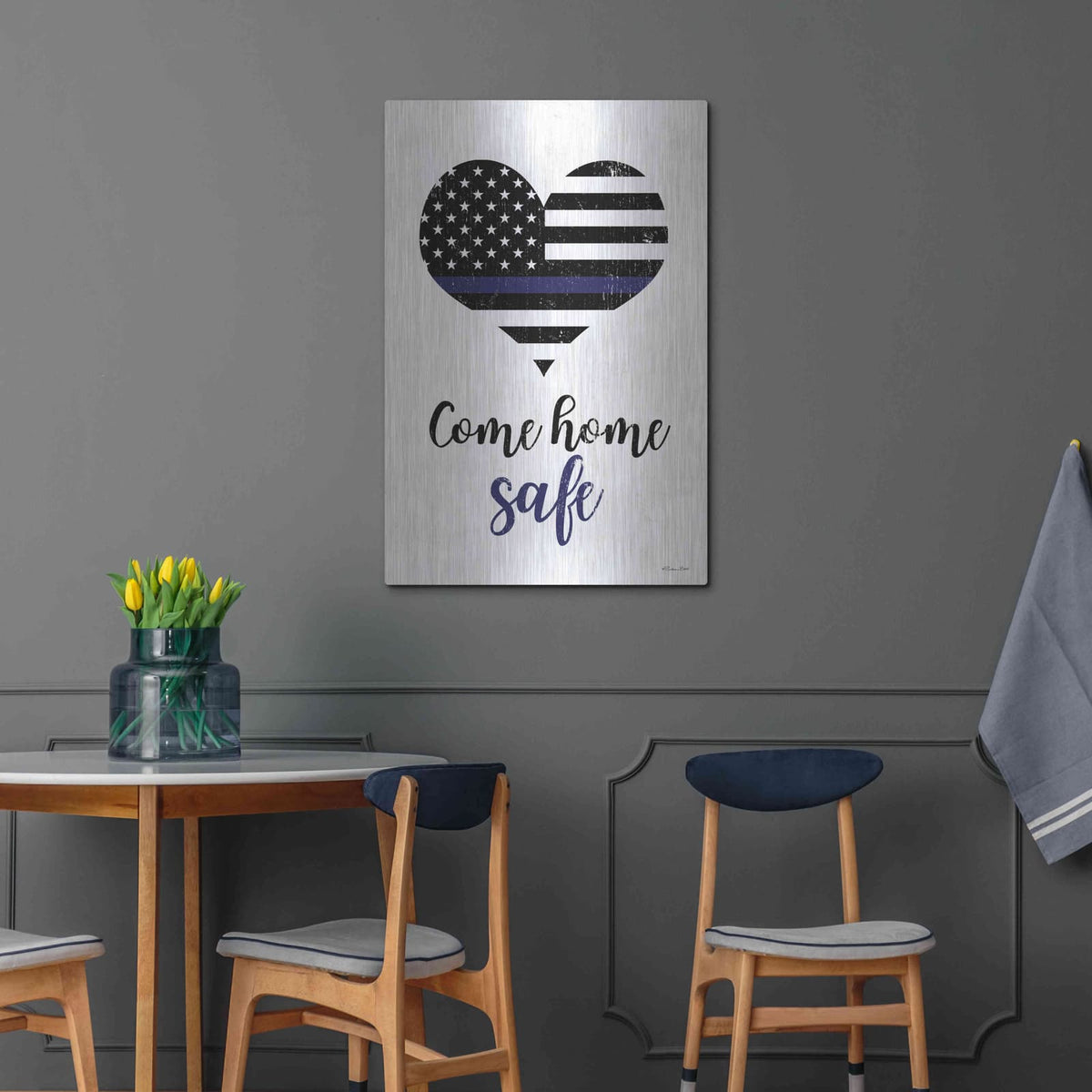 'Come Home Safe' by Susan Ball – Metal Wall Art, 24x36 room view
