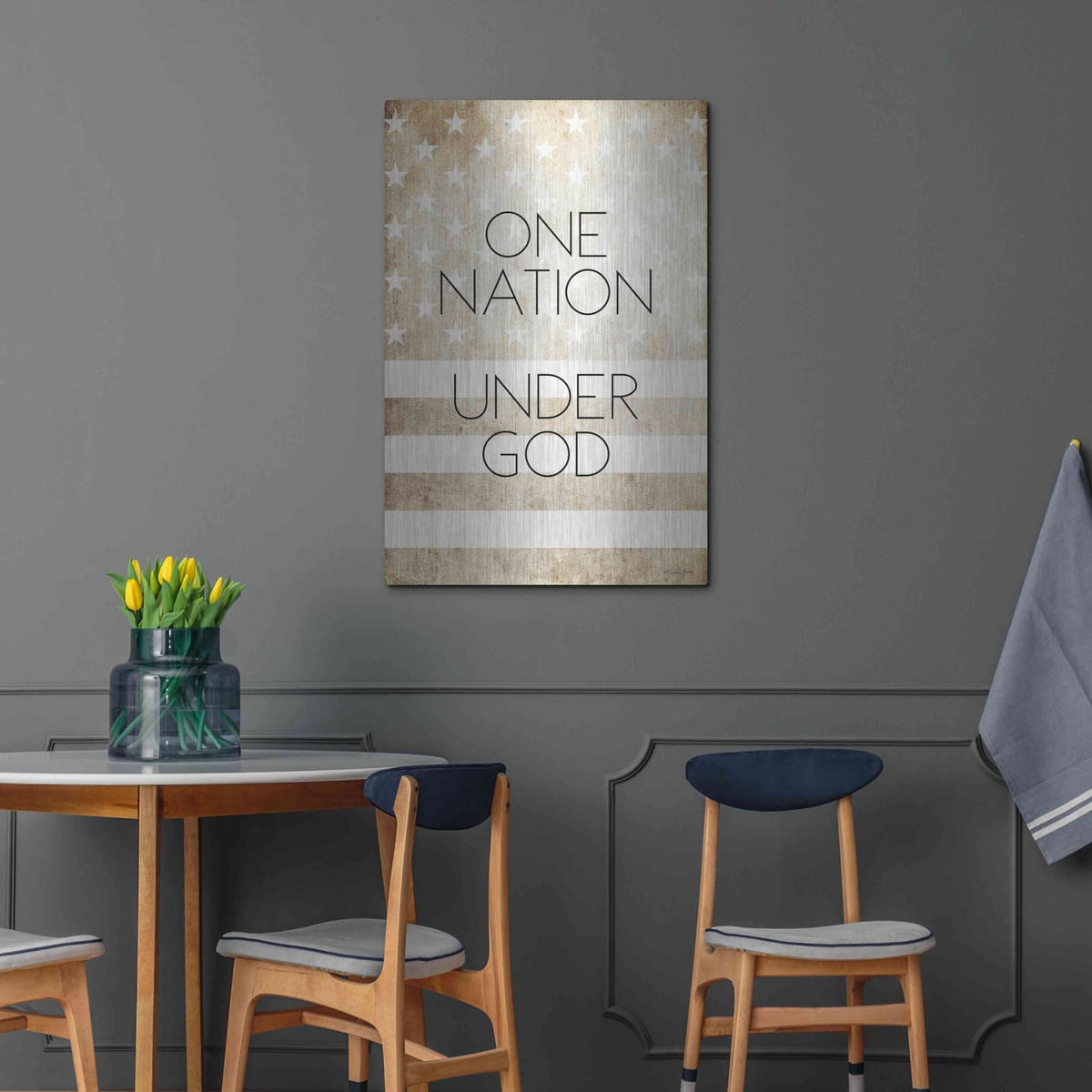 'One Nation Under God' by Susan Ball – Metal Wall Art, 24x36 room view