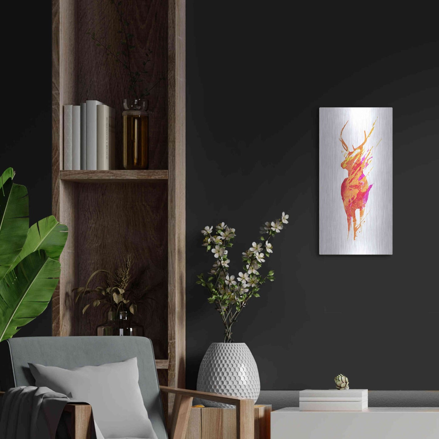 Luxe Metal Art 'On The Road Again' by Robert Farkas, Metal Wall Art,12x24