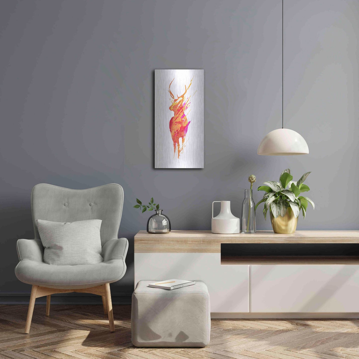 Luxe Metal Art 'On The Road Again' by Robert Farkas, Metal Wall Art,12x24