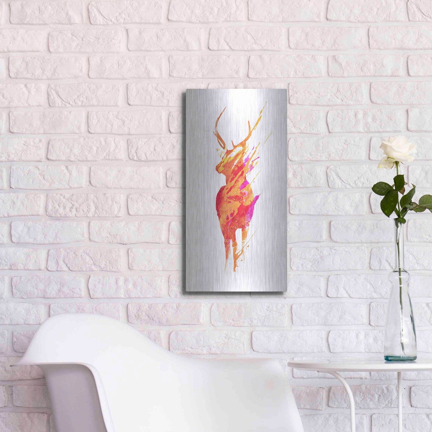 Luxe Metal Art 'On The Road Again' by Robert Farkas, Metal Wall Art,12x24