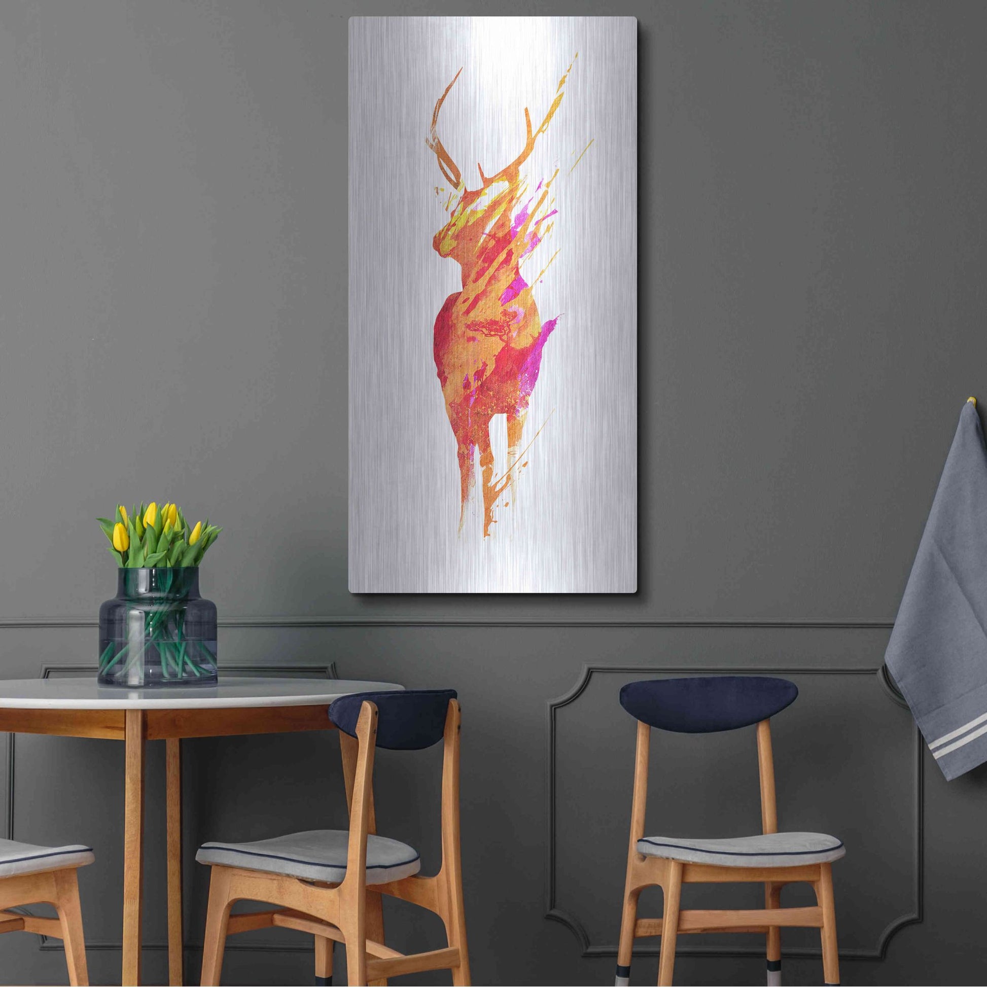 Luxe Metal Art 'On The Road Again' by Robert Farkas, Metal Wall Art,24x48