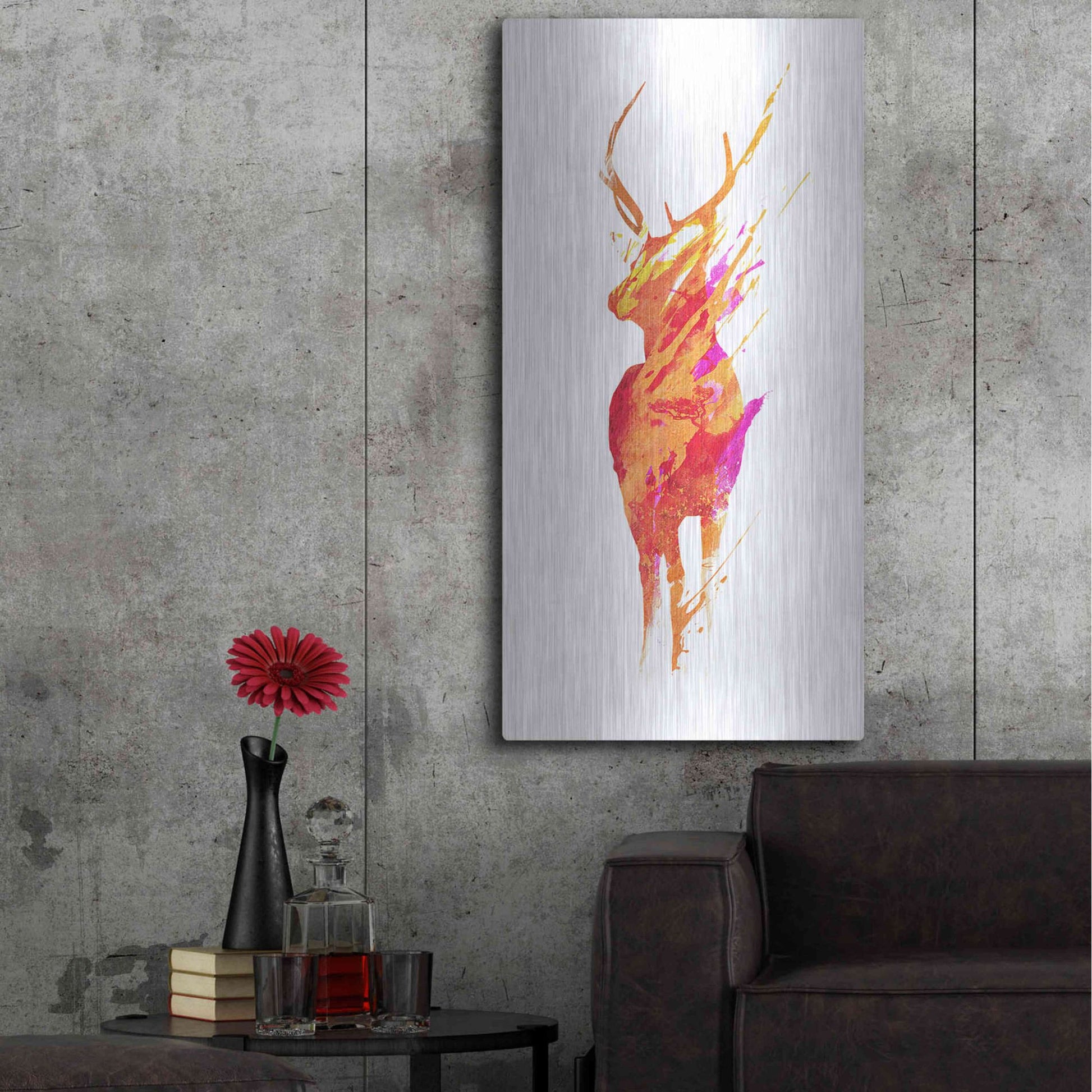 Luxe Metal Art 'On The Road Again' by Robert Farkas, Metal Wall Art,24x48