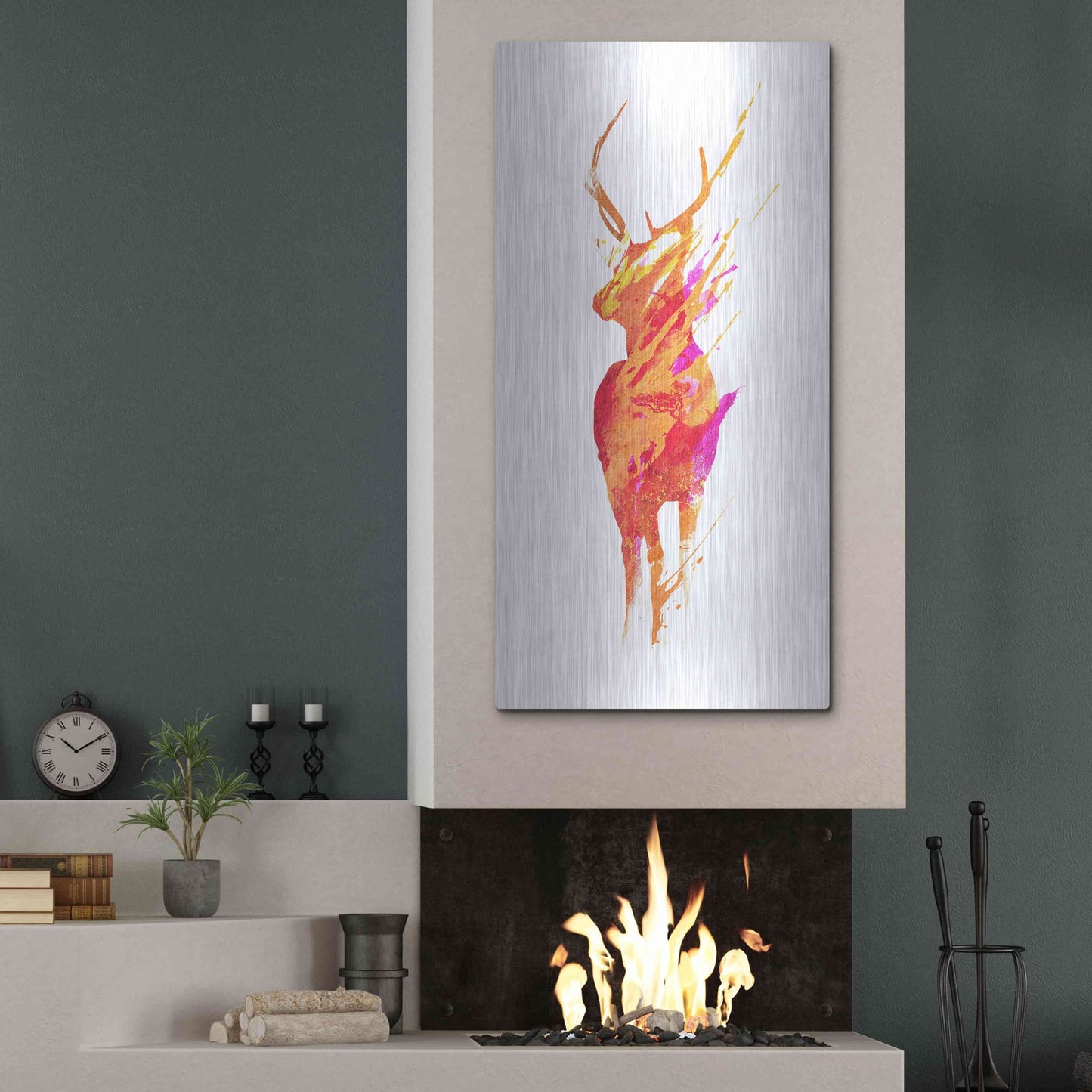 Luxe Metal Art 'On The Road Again' by Robert Farkas, Metal Wall Art,24x48