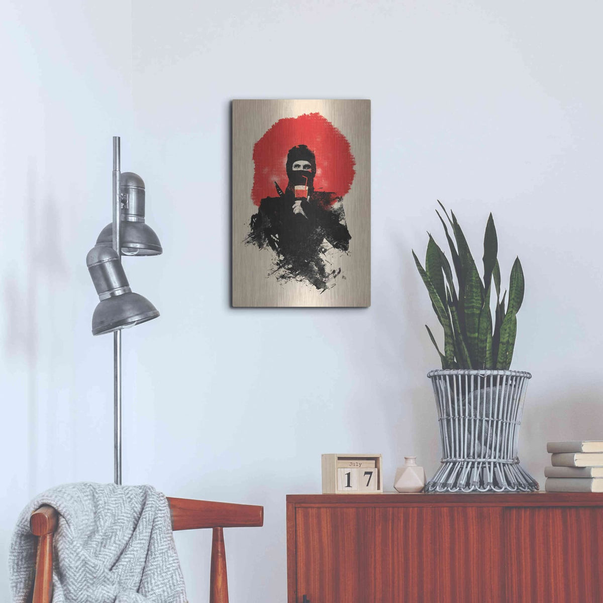 'American Ninja' by Robert Farkas – Metal Wall Art, 16x24 room view