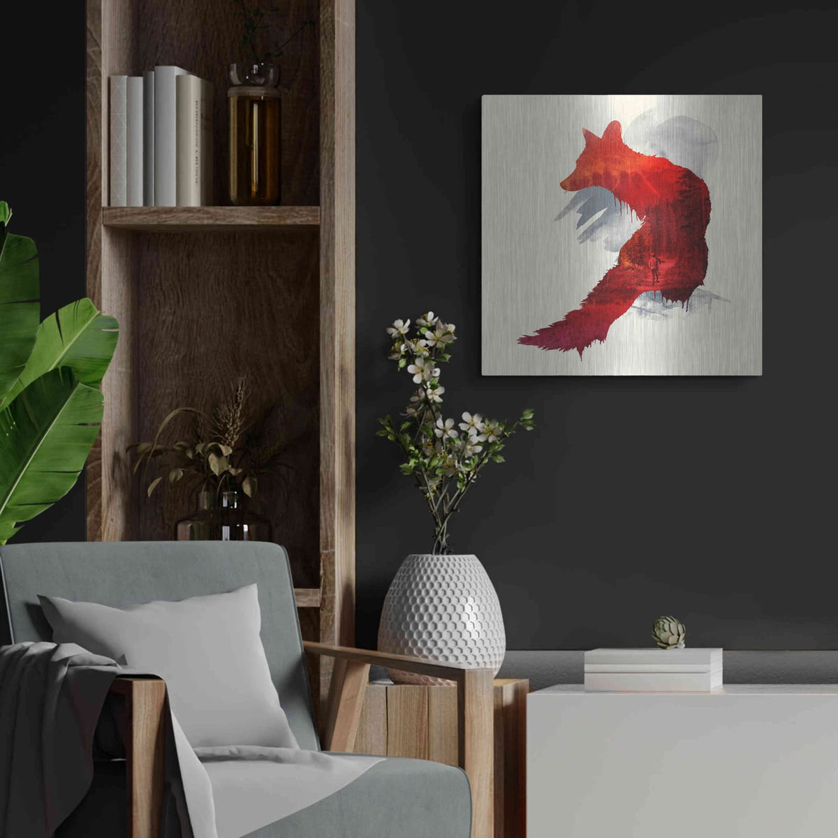'Bad Memories' by Robert Farkas – Metal Wall Art, 24x24 room view