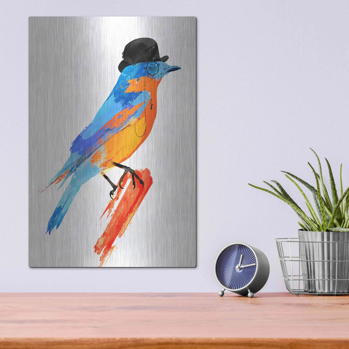 'Lord Bird' by Robert Farkas – Metal Wall Art, 12x16 room view