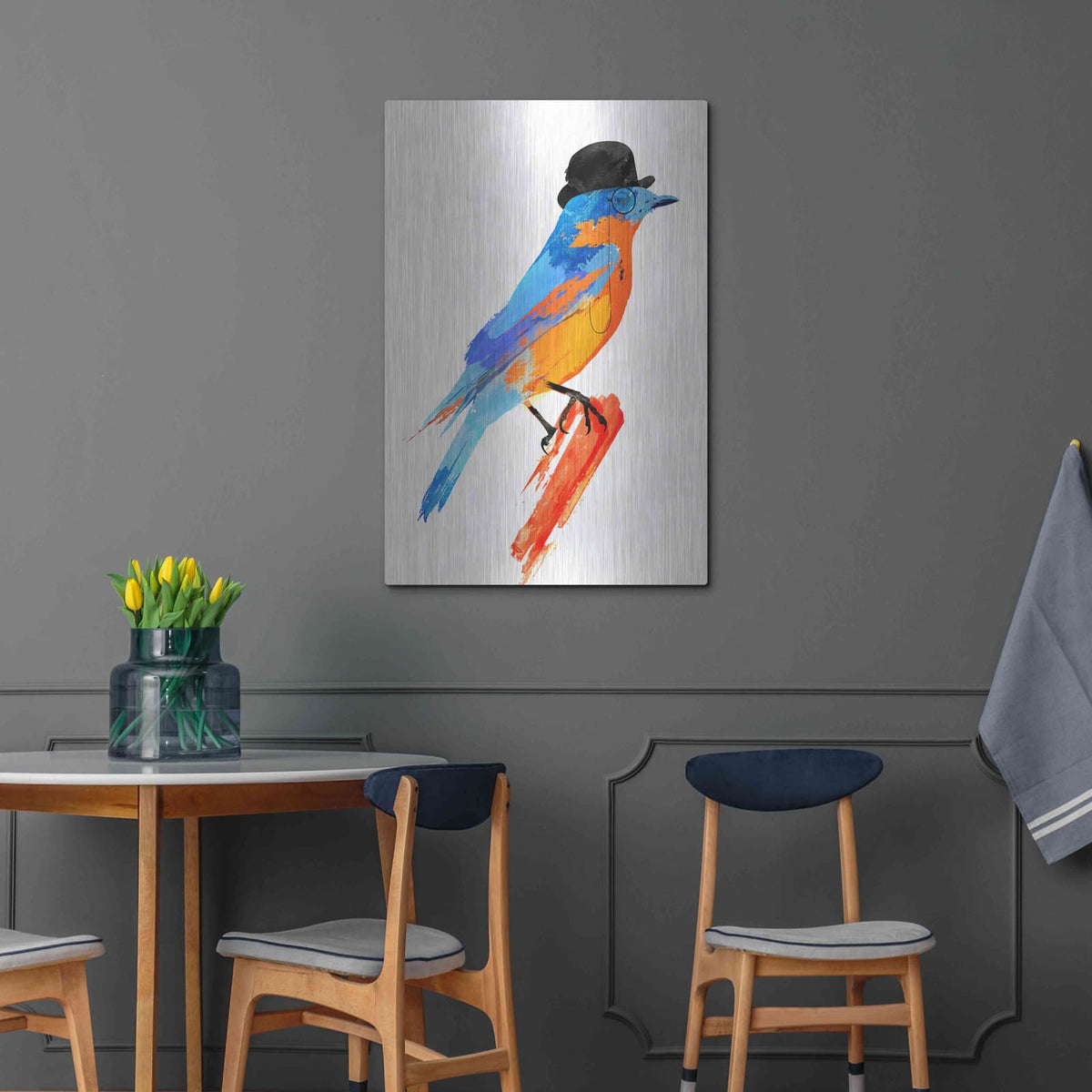 'Lord Bird' by Robert Farkas – Metal Wall Art, 24x36 room view