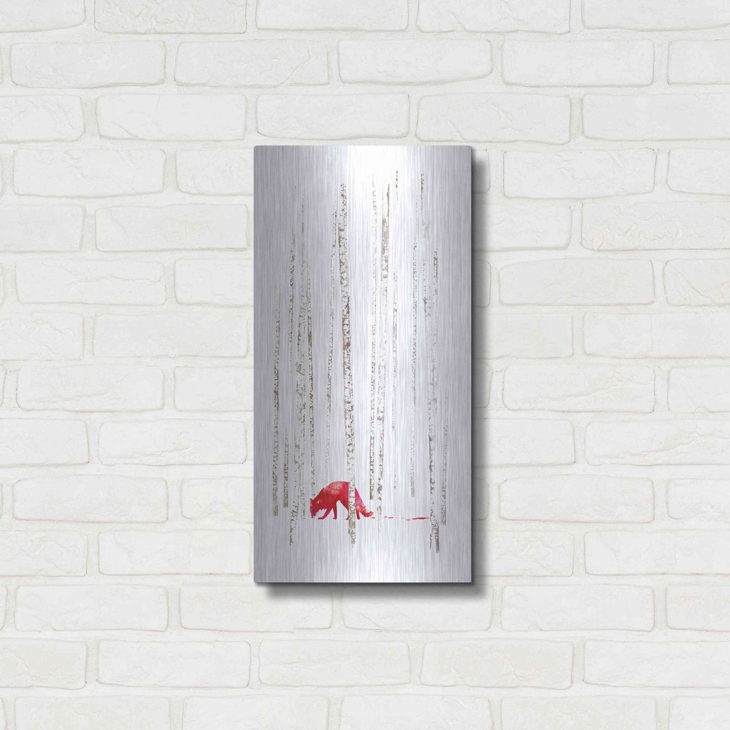 Luxe Metal Art 'There's Nowhere to Run' by Robert Farkas, Metal Wall Art,12x24
